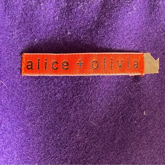 ALICE + OLIVIA Coat Purple - Picture 7 of 8